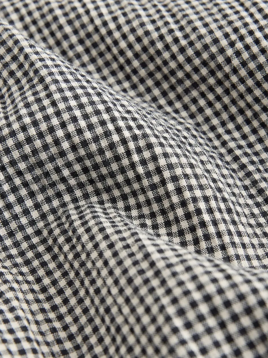 Next Noir/Blanc - Jupe longue vichy taille basse New