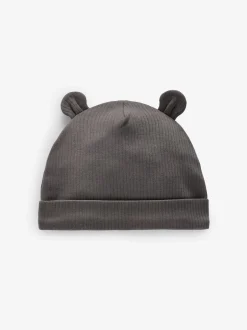 Next Noir/Blanc - Lot 3 bonnets à oreilles d’ours (0-18mois) Clearance