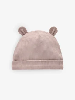 Next Noir/Blanc - Lot 3 bonnets à oreilles d’ours (0-18mois) Clearance