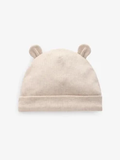 Next Noir/Blanc - Lot 3 bonnets à oreilles d’ours (0-18mois) Clearance