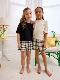 Next Noir/Blanc - Lot de 2 pyjamas à bas tissé (3-16ans) Sale