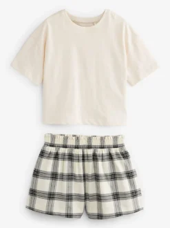 Next Noir/Blanc - Lot de 2 pyjamas à bas tissé (3-16ans) Sale