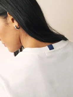 Next Noir/Blanc - Lot de 2 T-Shirts lourds à manches courtes Clearance