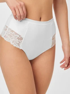 Next Noir/Blanc - Lot de Slips galbants gainants en coton 2 Clearance