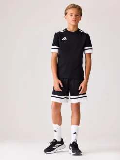 adidas - Maillot Squadra 25 enfant Noir/Blanc