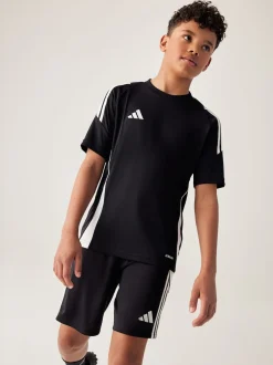 adidas - Maillot Tiro 24 enfant Noir/Blanc Hot