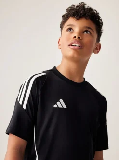 adidas - Maillot Tiro 24 enfant Noir/Blanc Hot