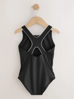Next Noir/Blanc - Maillot de bain Racerback (3-16ans) Discount