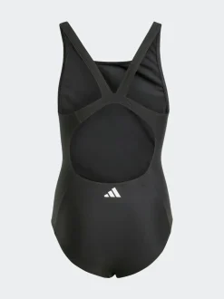 adidas Noir/Blanc - maillot de bain 3rayures pour enfant