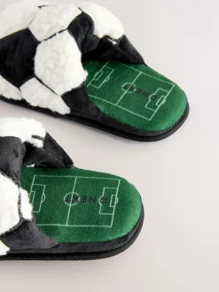 Next Noir/Blanc - Mules chaussons Football Online