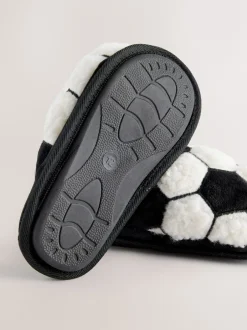 Next Noir/Blanc - Mules chaussons Football Online