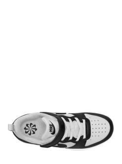 Nike - Baskets Junior Court Borough Low Recraft Noir/Blanc Outlet