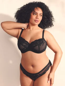 Next Noir/Blanc - Soutien-gorge en dentelle DD+ 2 Pack