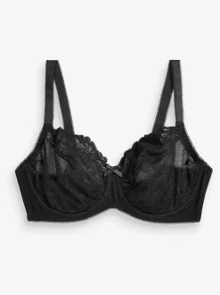 Next Noir/Blanc - Soutien-gorge en dentelle DD+ 2 Pack