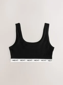 Next Noir/Blanc/Gris - Crop Tops 3 Pack (5-16ans) Online