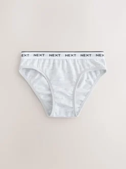 Next Noir/Blanc/Gris - Lot de 7 slips de bikini (5-16 ans) New