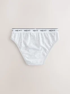 Next Noir/Blanc/Gris - Lot de 7 slips de bikini (5-16 ans) New