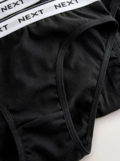 Next Noir/Blanc/Gris - Lot de 7 slips de bikini (5-16 ans) New