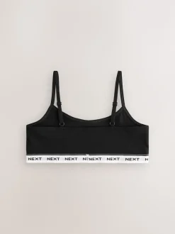 Next Noir/Blanc/Gris - Strappy Raccourci Hauts 7 Lot (5-16ans) New
