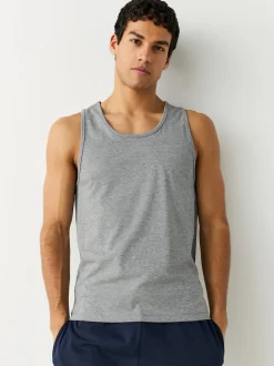 Next Noir/blanc/gris chiné/bleu marine - Lot de 5 gilets à superposer 100% coton Online