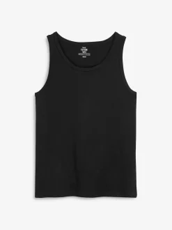 Next Noir/blanc/gris chiné/bleu marine - Lot de 5 gilets à superposer 100% coton Online