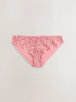 Next Noir/Blanc/Nu - Lot de 3 culottes NVPL en dentelle sur le devant Discount