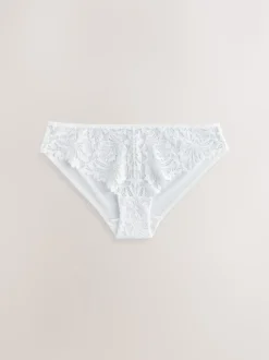 Next Noir/Blanc/Nu - Lot de 3 culottes NVPL en dentelle sur le devant Discount