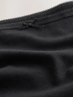 Next Noir/Blanc/Pastel Rose Nude - Lot de 10 caleçons en coton Slip gainant Hot