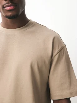 Next Noir/blanc/pierre/marine/gris - Lot de 5 t-shirts épais à coupe décontractée