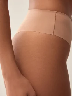 Next Noir/Blanc/Ppraline Nude - Lot 3 culottes invisibles et confortables String taille haute Outlet