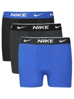 Nike Noir/Bleu - Lot de 3 boxers garçon Outlet