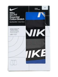 Nike Noir/Bleu - Lot de 3 boxers garçon Outlet
