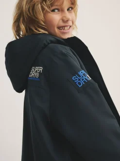 Superdry Noir/Bleu - Peignoir Discount