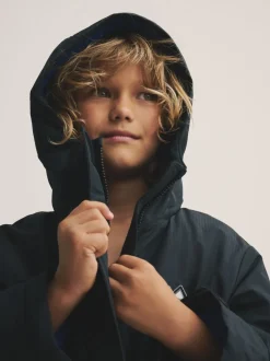 Superdry Noir/Bleu - Peignoir Discount