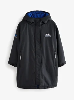 Superdry Noir/Bleu - Peignoir Discount