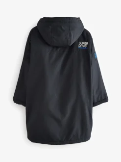 Superdry Noir/Bleu - Peignoir Discount