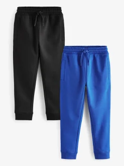 Next - Lot de 2 joggings (3-16ans) Noir/Bleu Cobalt Hot