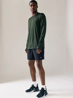 Next Noir/bleu marine - 7 Inch - Lot de 2 shorts de sport Active Gym