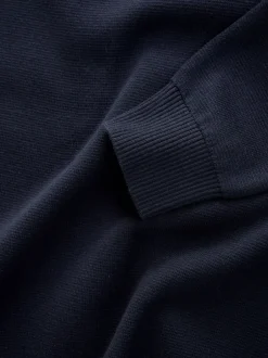 Next Noir/bleu marine - Lot de 2 pulls N. Premium 100% coton Coupe classique Premium Quarter Zip Online
