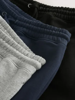 Next Noir/bleu marine Bleu/Gris - Lot de Survêtement en jersey coupe riche en coton 3 Discount