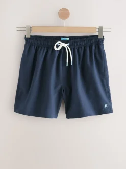 Next Noir/bleu marine/bleu clair/gris - Shorts de bain essentiels 4 Pack Outlet