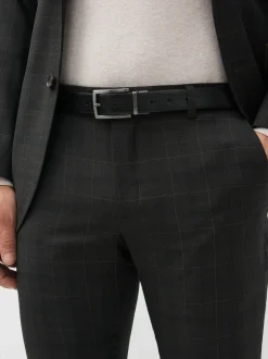 Next Noir/Brun - Ceinture en cuir réversible New