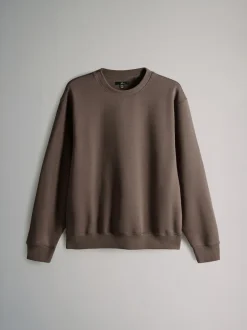 The Set Noir/Brun - Lot de 3 - Sweat-shirt à Col rond coupe Décontracté Outlet