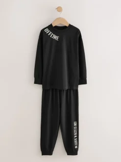 Next - Lot de 3 pyjamas à jambes courtes (3-16ans) (3-16ans) Noir/Brun New