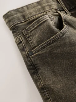 Next - Straight Fit Classic Jeans extensibles Noir/Brun Online