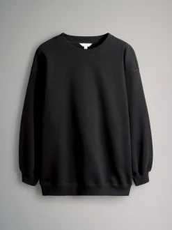 The Set Noir/chocolat - lot de 2 Sweat-shirts longs à Col rond Hot