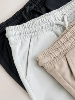 Next Noir/ciment/gris - Short en jersey 3 Pack (3mois-7ans) Best