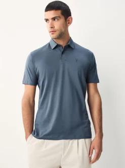 Next - Ajustement régulier - Polo en jersey Manches courtes 5 Pack Noir/écru/bleu/vert/rose New