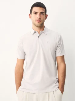 Next - Ajustement régulier - Polo en jersey Manches courtes 5 Pack Noir/écru/bleu/vert/rose New