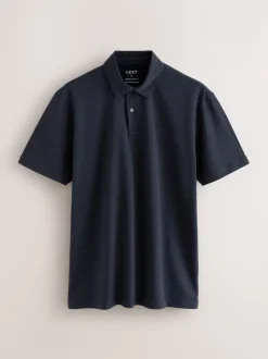 Next - Ajustement régulier - Polo en jersey Manches courtes 5 Pack Noir/écru/bleu/vert/rose New